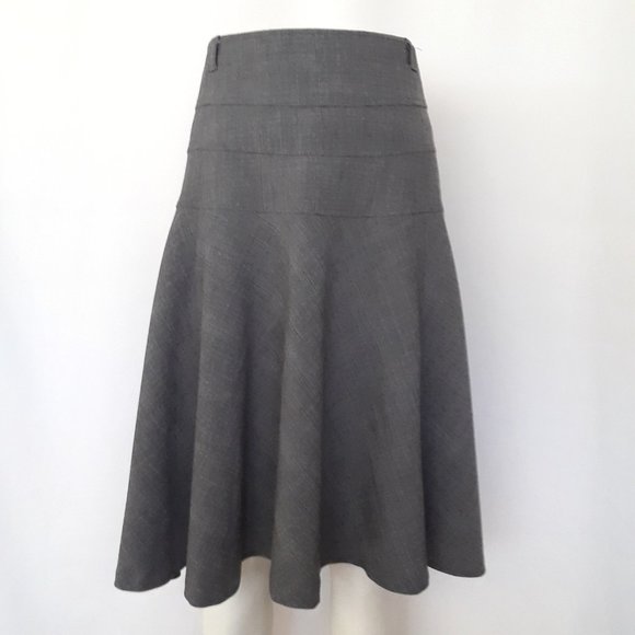 Apt 9 Gray Glen Check Fit and Flare Skirt - Picture 3 of 13